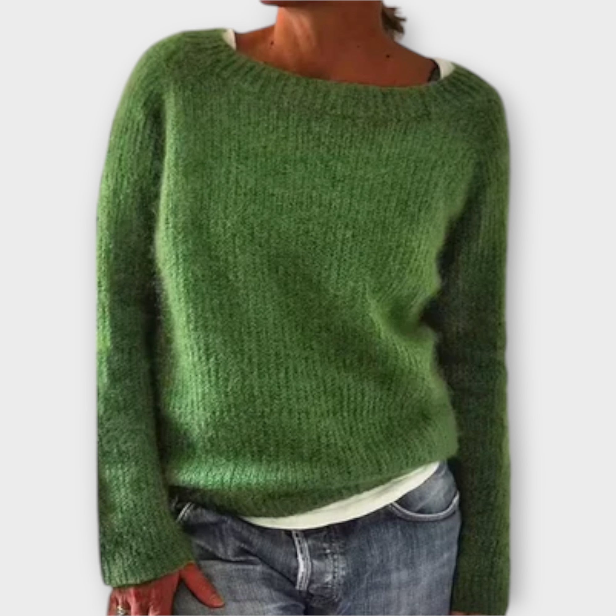 Ava™ – Solid Color Knit Sweater