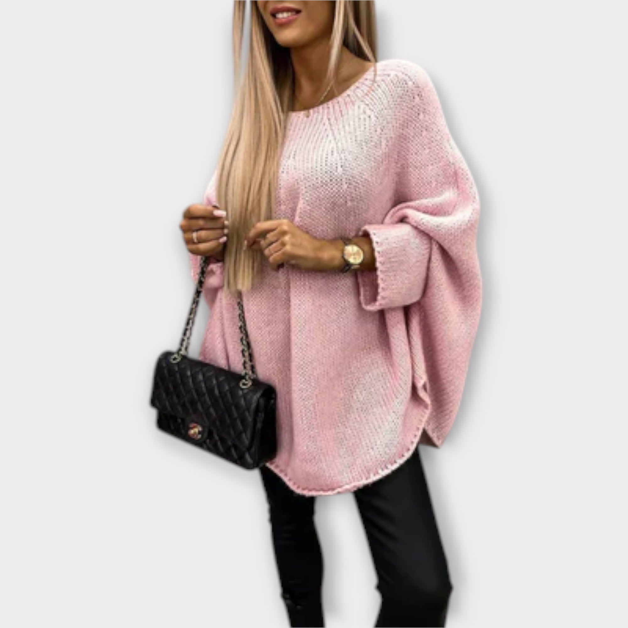 Ava™ - Elegant Women's Sweater with Round Neck
