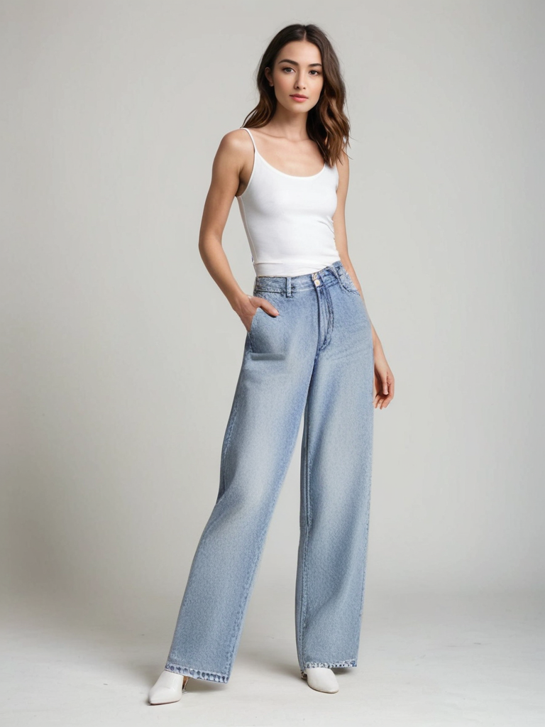 Ava™ | Distressed Patchwork Jeans