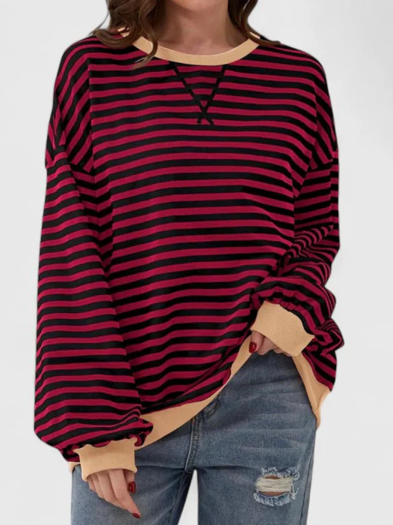 Ava™ Cozy Stripe Sweater
