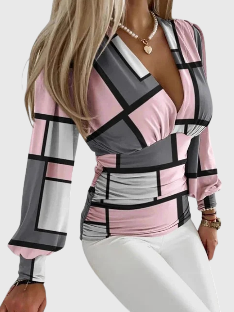 Ava™ V-Neck Blouse