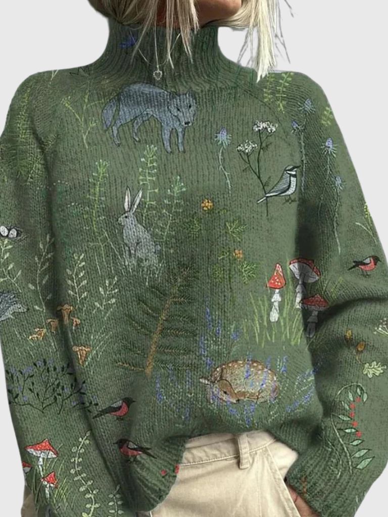 Ava™ Knitted Turtleneck Sweater