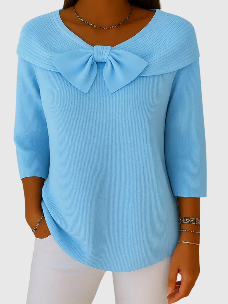 Ava™ Knitted Bow Top