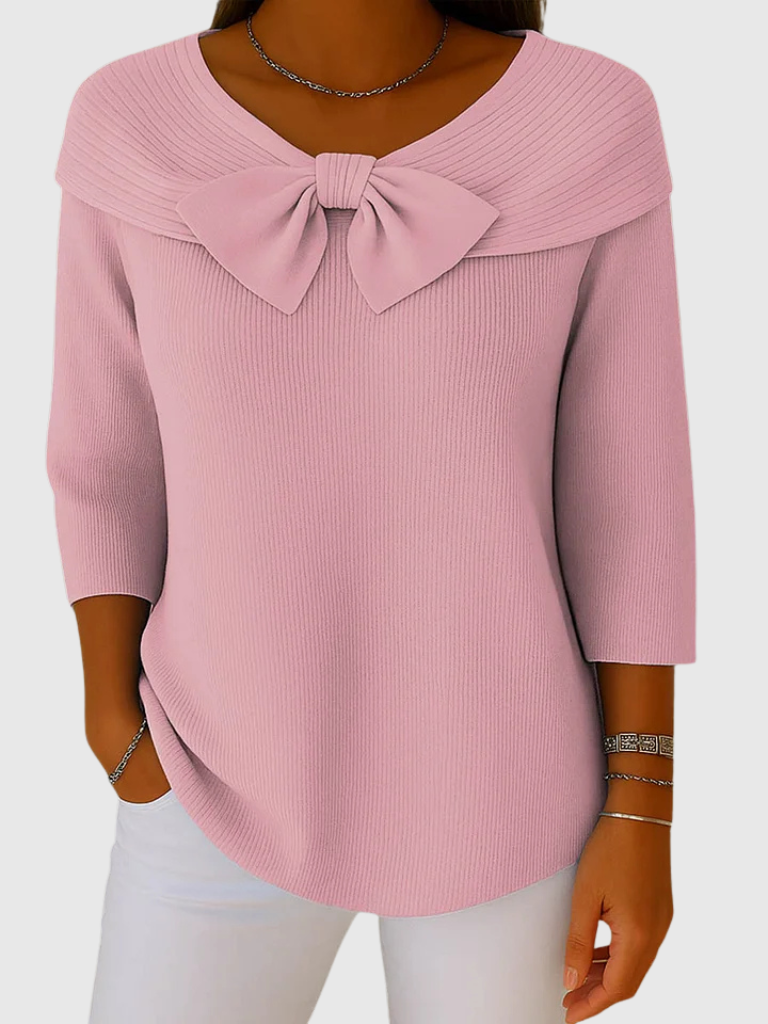 Ava™ Knitted Bow Top