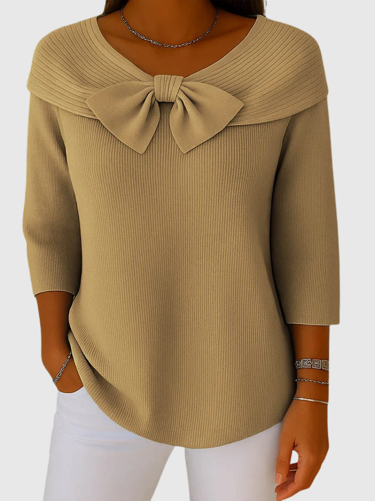 Ava™ Knitted Bow Top