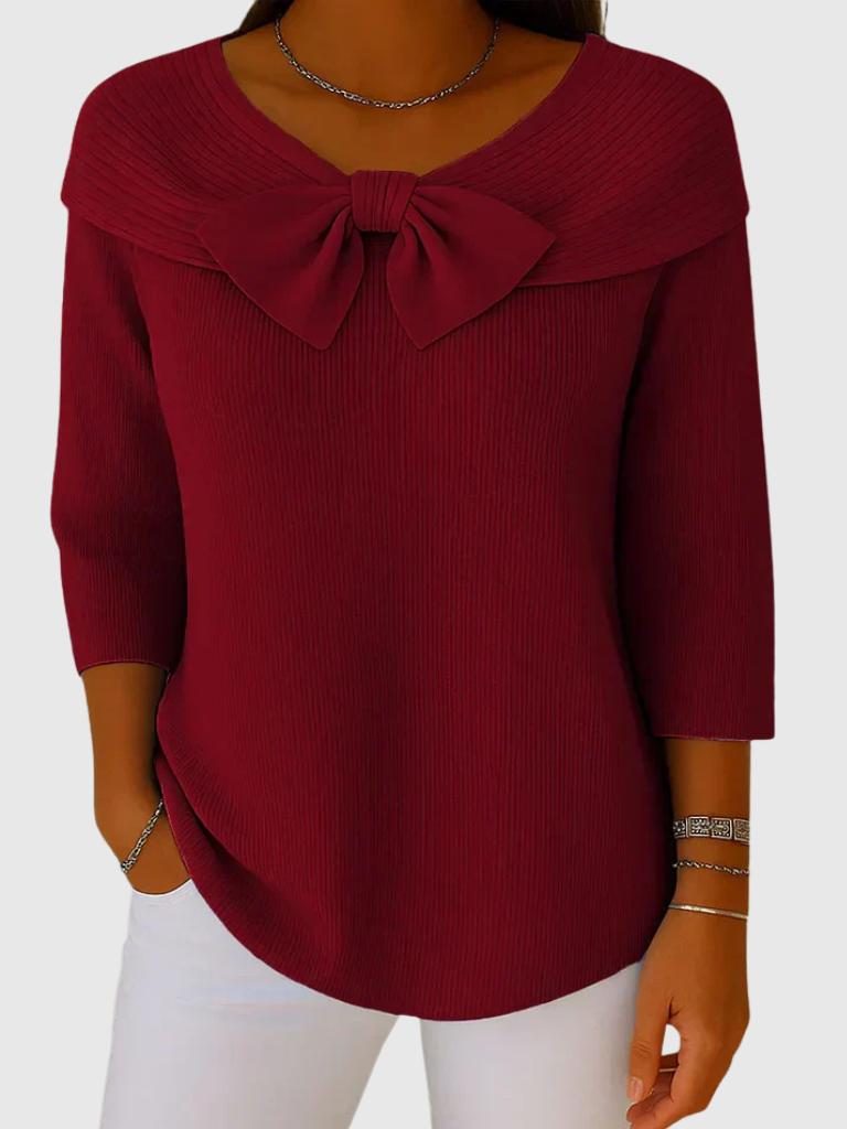 Ava™ Knitted Bow Top