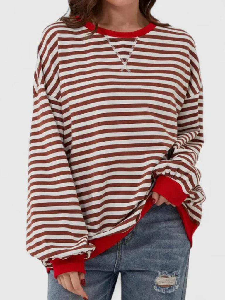 Ava™ Cozy Stripe Sweater