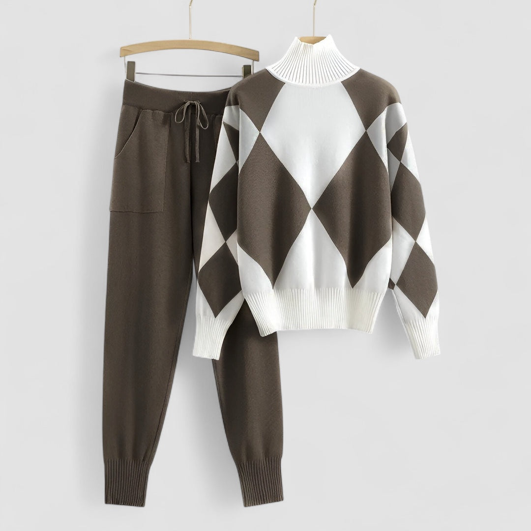 Ava™ | High Neck Sweater Set