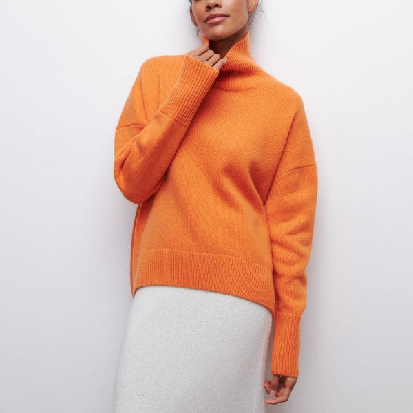 Ava™ - Comfortable High Neck Sweater