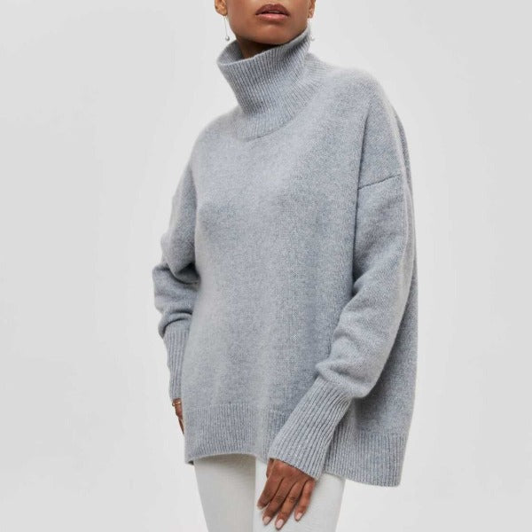 Ava™ - Comfortable High Neck Sweater