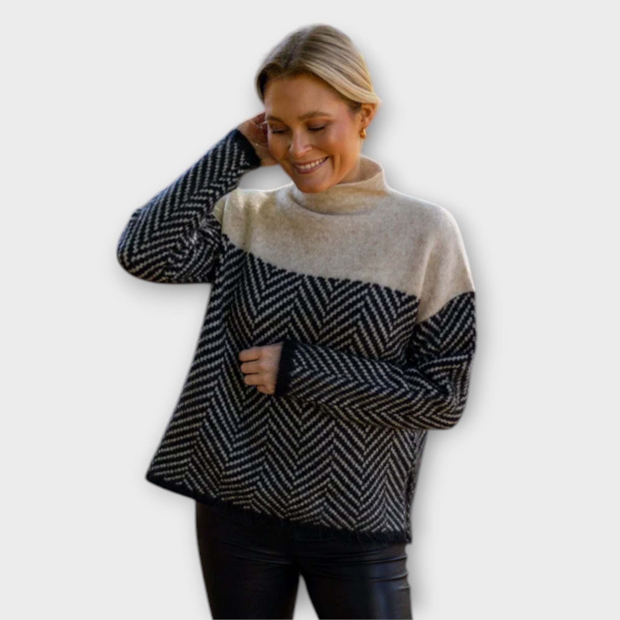 Ava™ - Soft Sweater with High Collar
