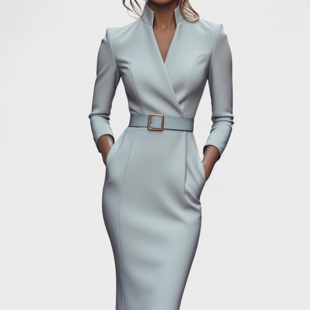 Ava™ - Elegant dress with belt