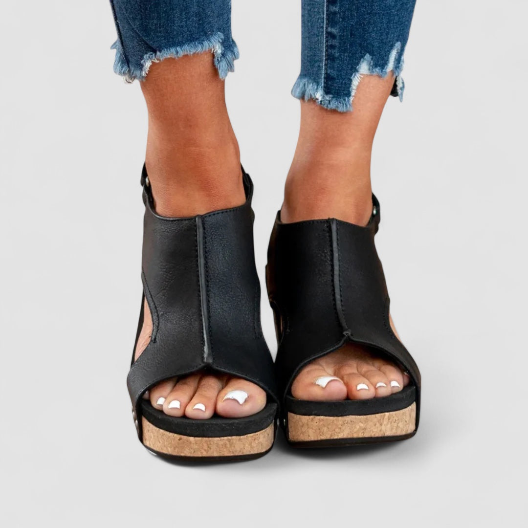 Ava™ | Faux Leather Heeled Shoes