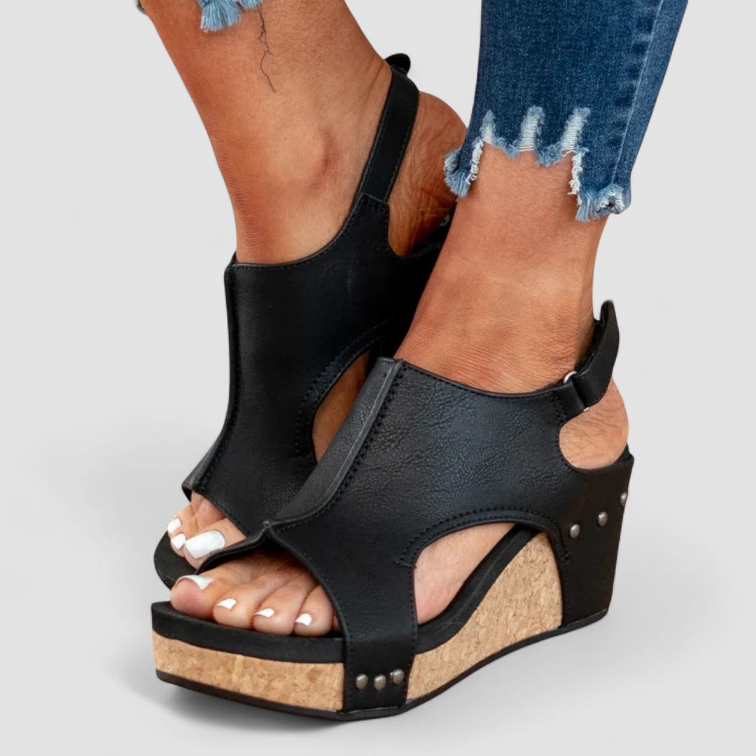 Ava™ | Faux Leather Heeled Shoes