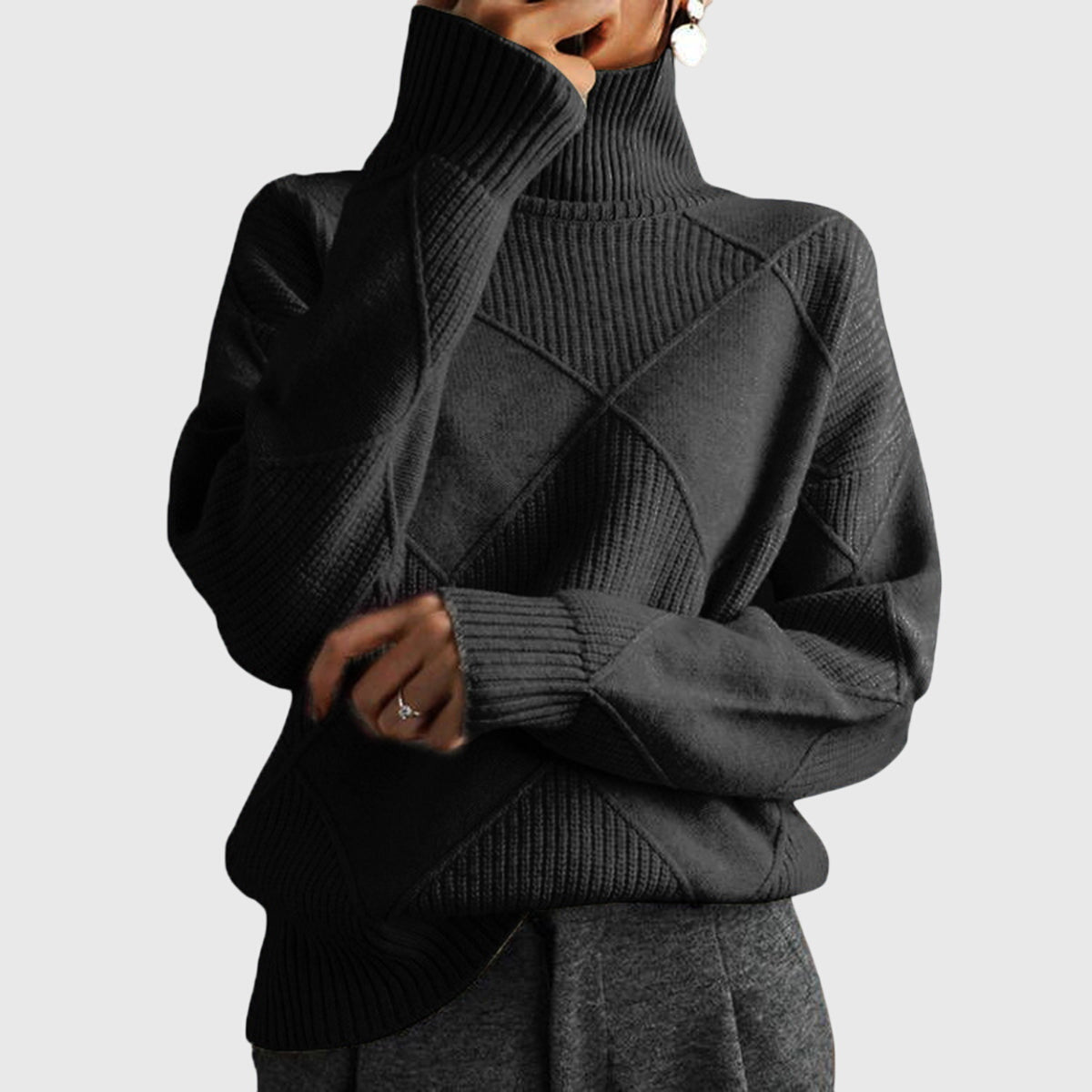 Ava™ - Comfortabele Turtleneck Sweater