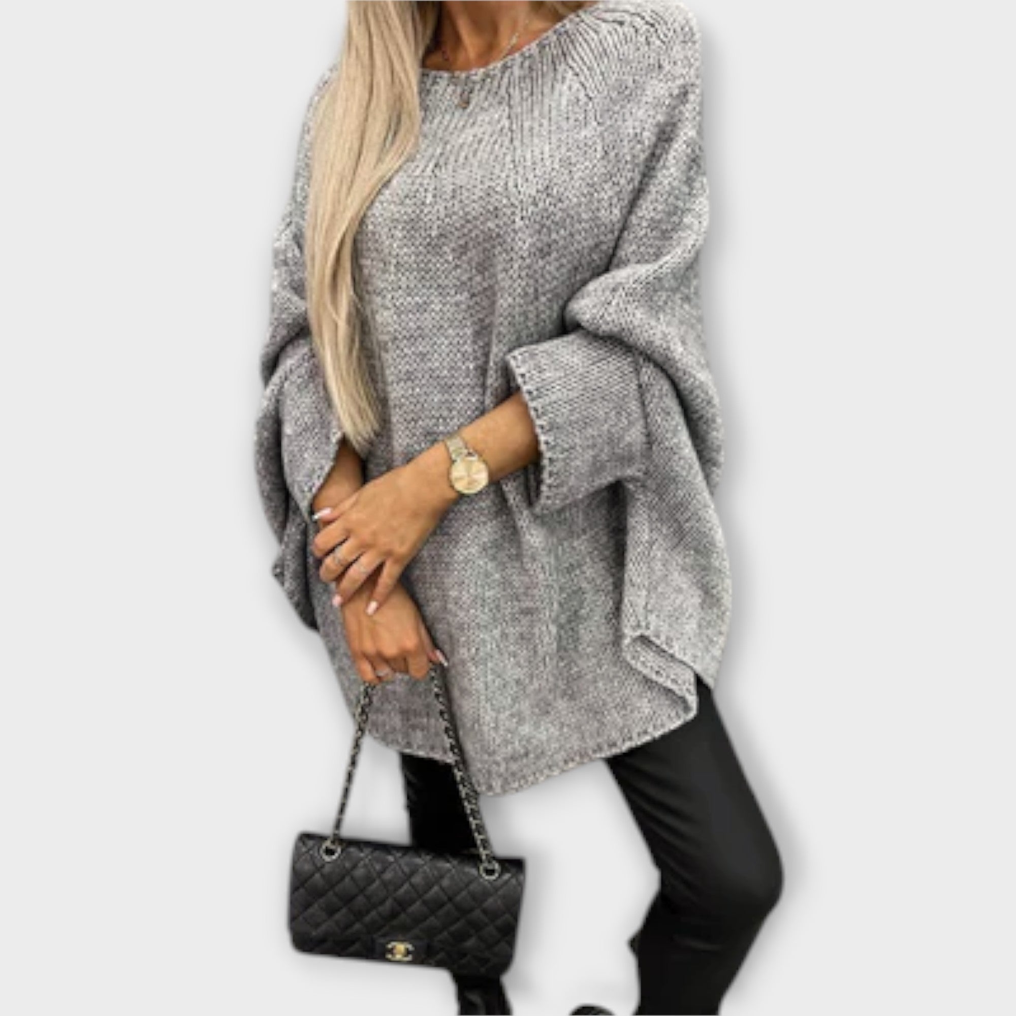 Ava™ - Elegant Women's Sweater with Round Neck