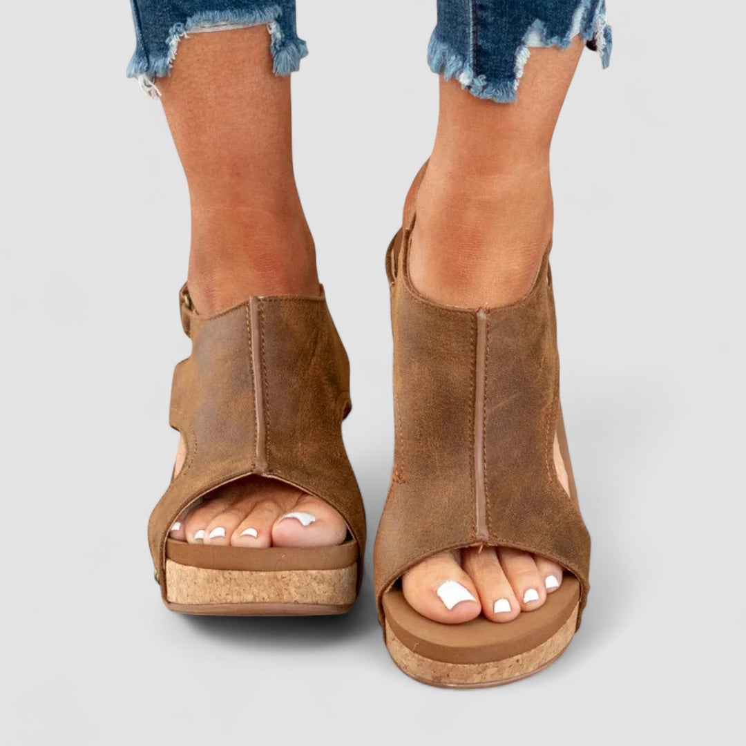 Ava™ | Faux Leather Heeled Shoes