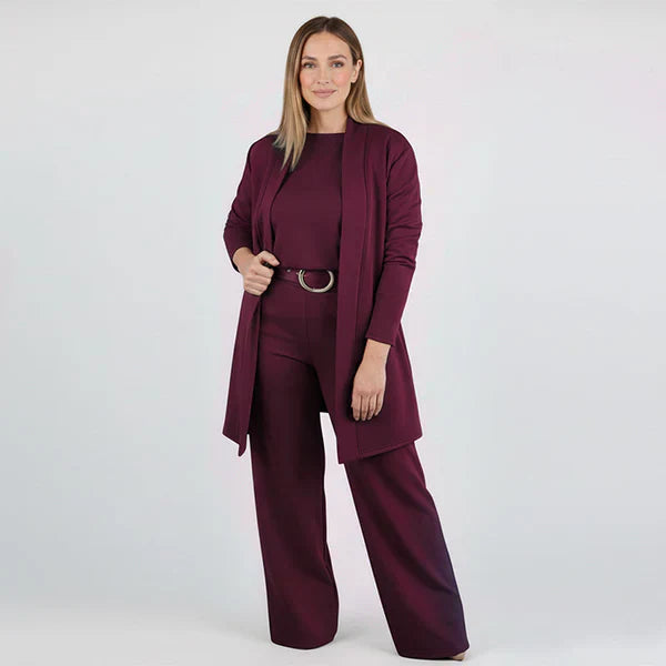 Ava™ - Elegant set with thin cardigan