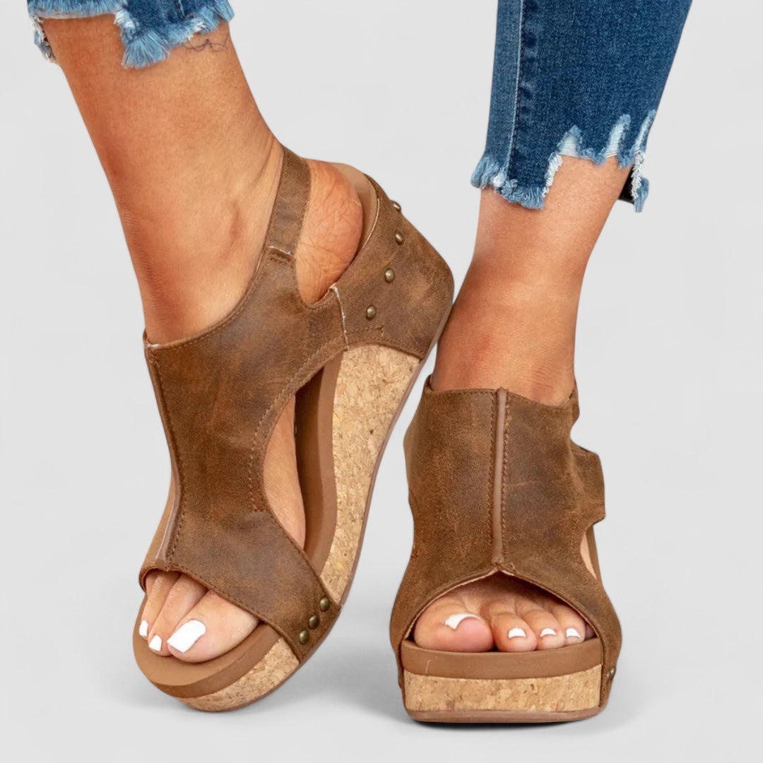 Ava™ | Faux Leather Heeled Shoes