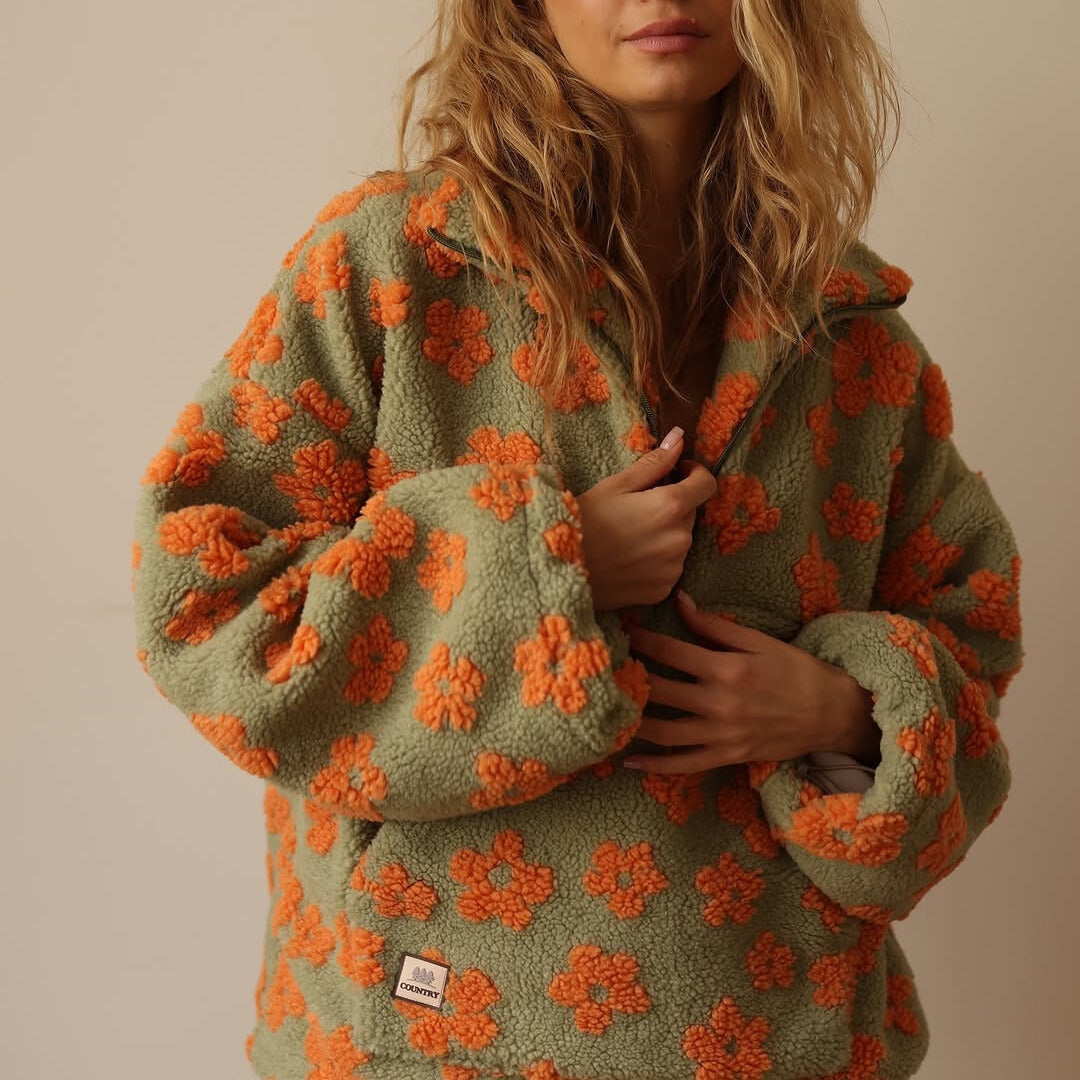 Ava™ | Warm and soft fleece zip sweatshirt