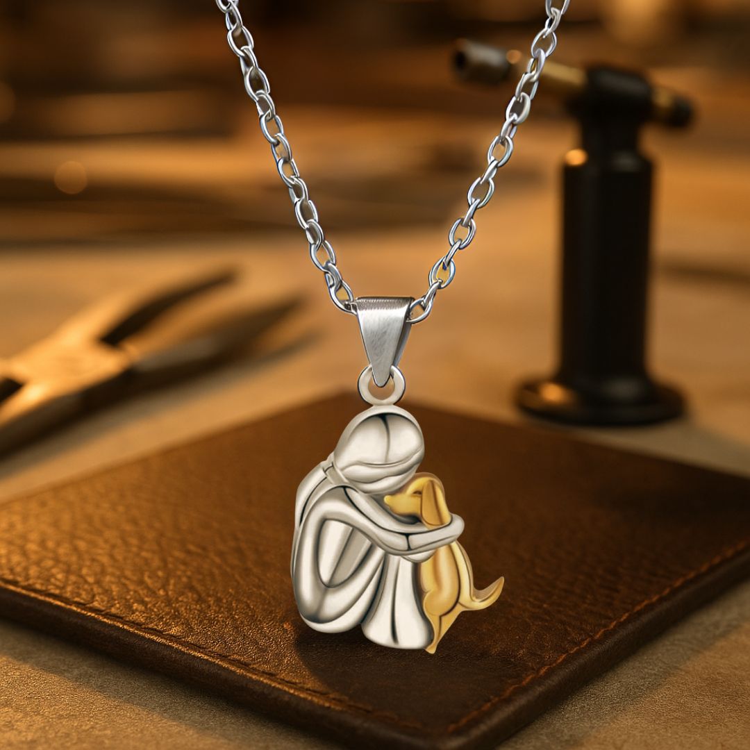 Ava™ - Dog-Shaped Pendant Necklace