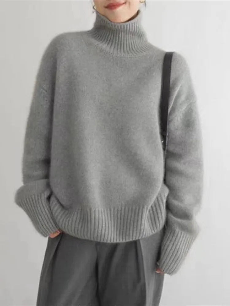 Ava™ - Sweater with high collar
