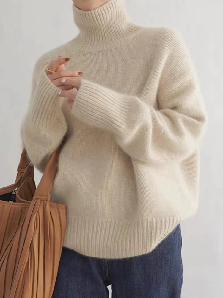 Ava™ - Sweater with high collar