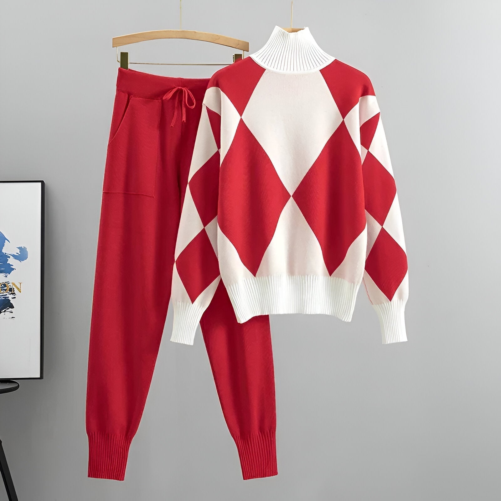 Ava™ | High Neck Sweater Set