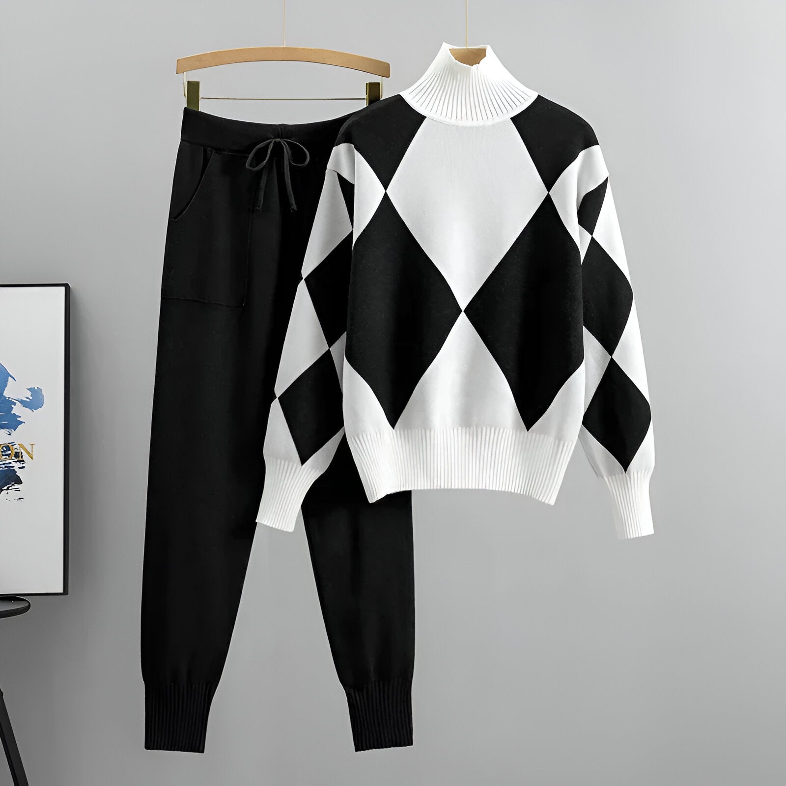 Ava™ | High Neck Sweater Set