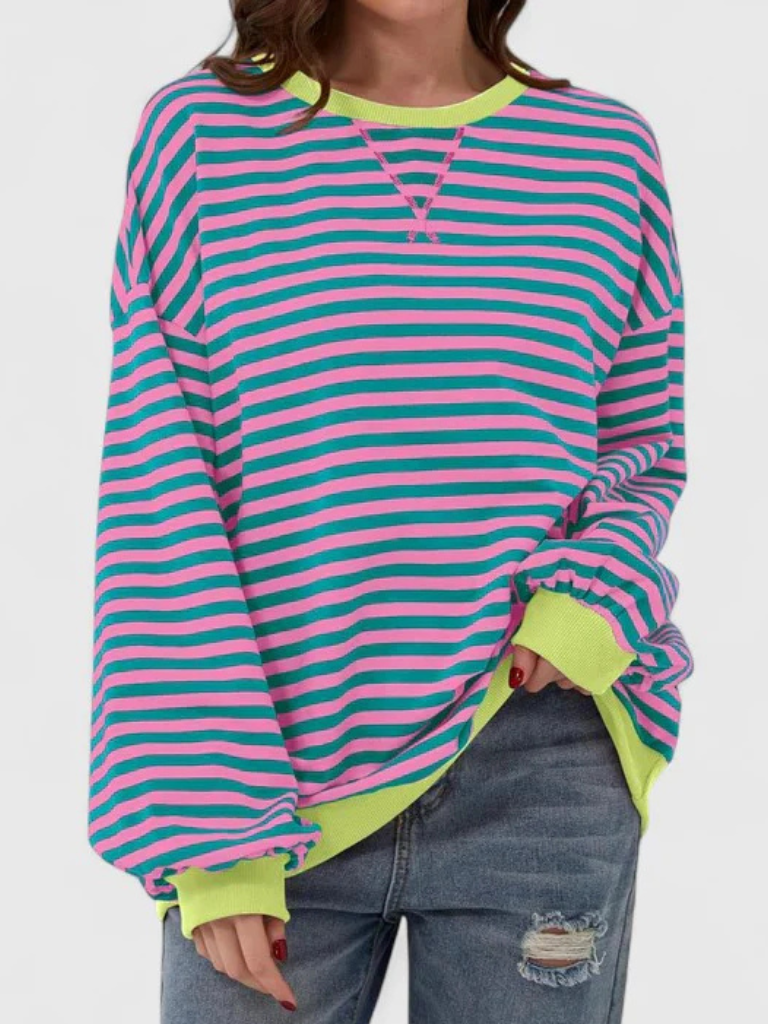 Ava™ Cozy Stripe Sweater