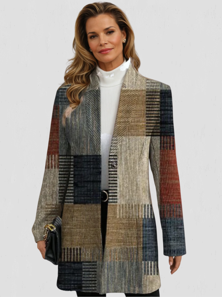 Ava™ Maple Plaid Coat