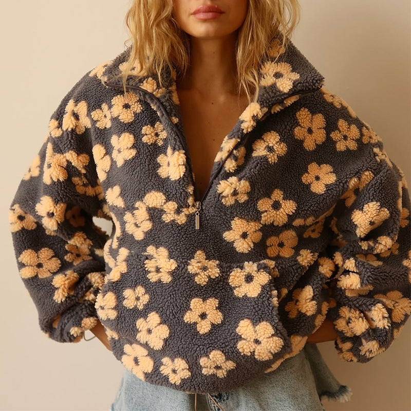 Ava™ | Warm and soft fleece zip sweatshirt