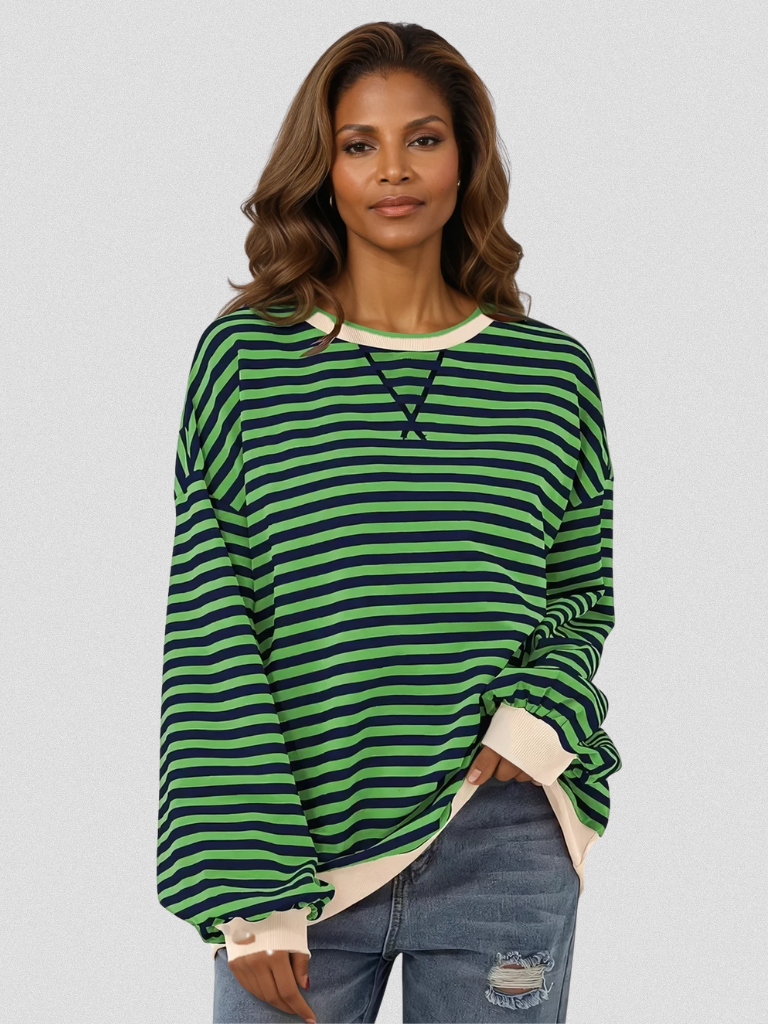 Ava™ Cozy Stripe Sweater