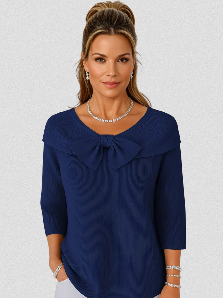 Ava™ Knitted Bow Top