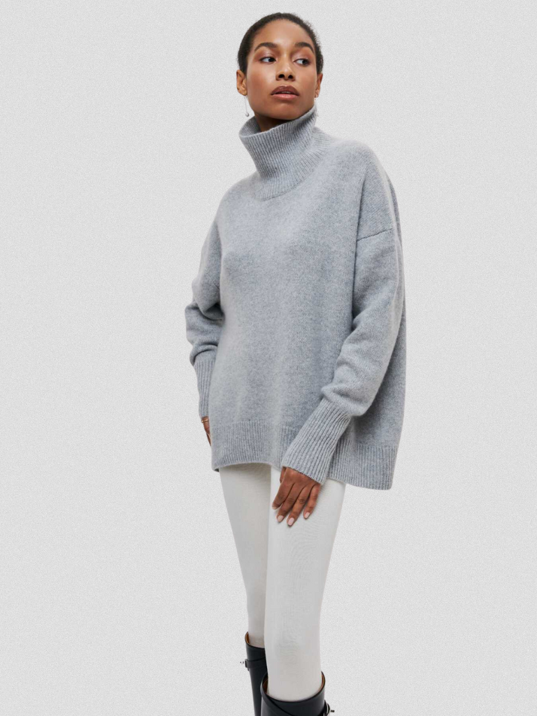 Ava™ High-Collar Knit Sweater