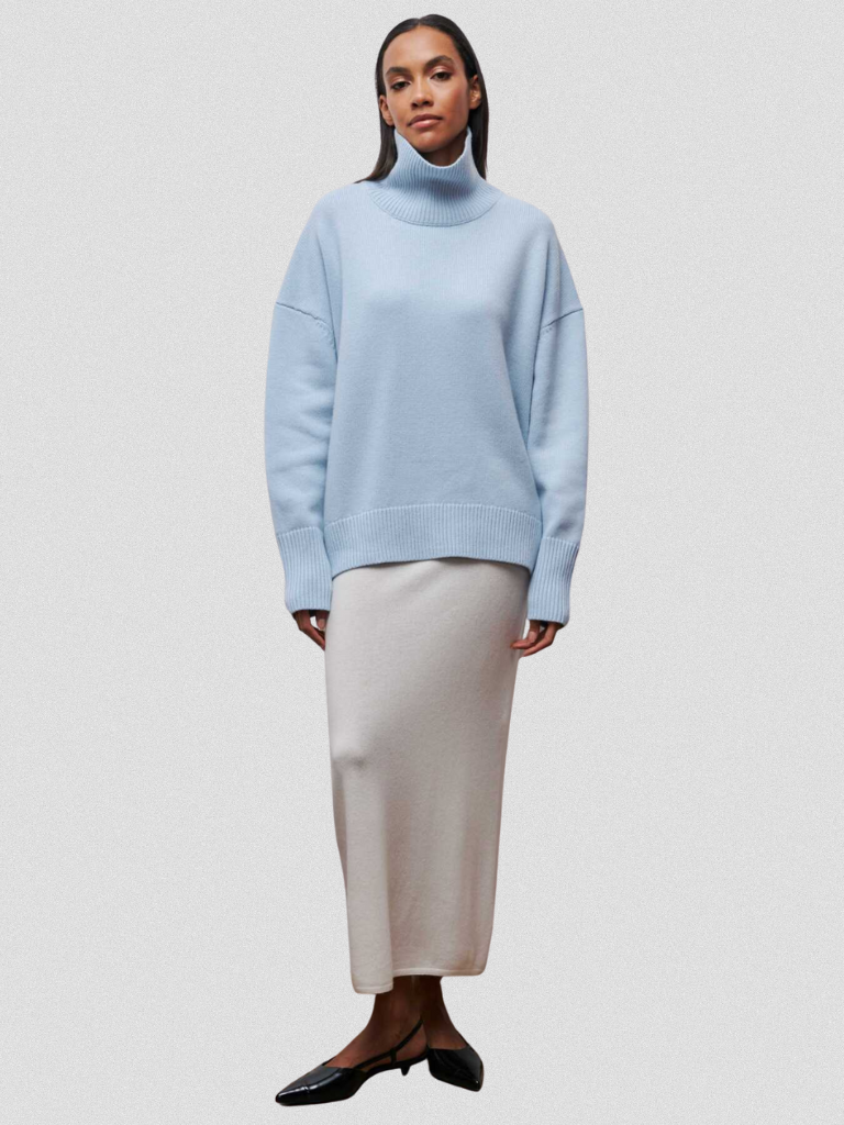 Ava™ High-Collar Knit Sweater