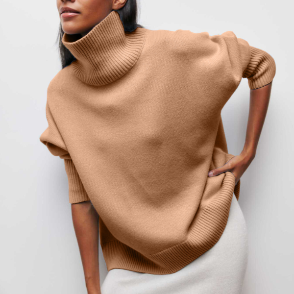 Ava™ - Comfortable High Neck Sweater