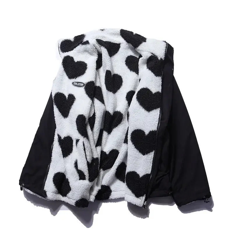 Ava™ | Reversible Heart Print Jacket