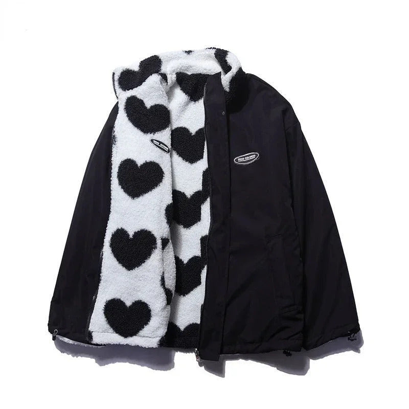 Ava™ | Reversible Heart Print Jacket