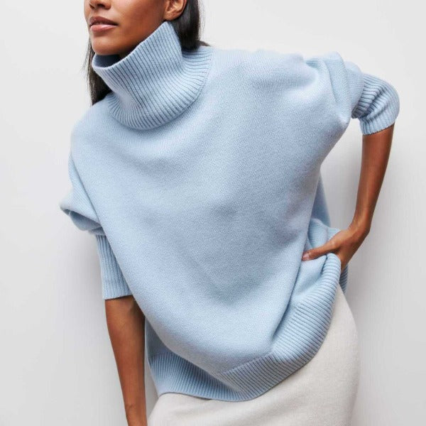 Ava™ - Comfortable High Neck Sweater