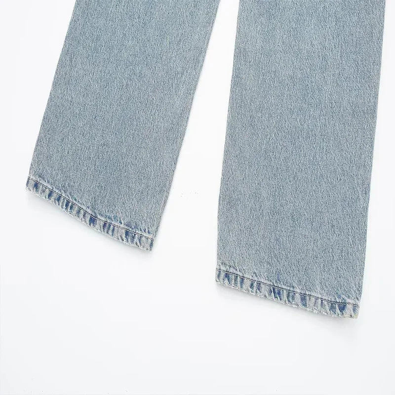 Ava™ | Distressed Patchwork Jeans
