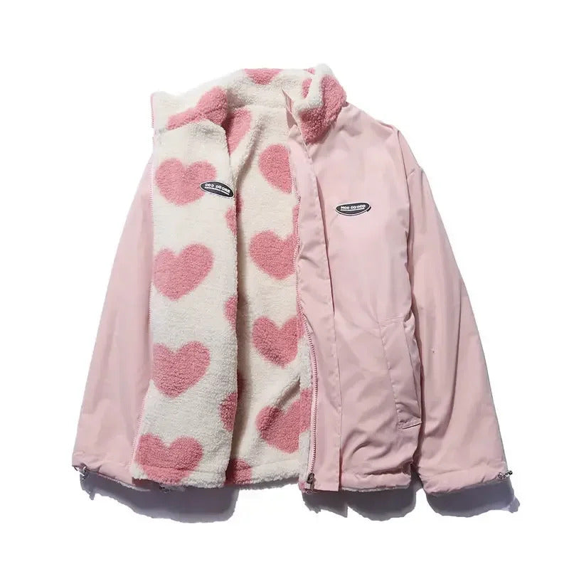 Ava™ | Reversible Heart Print Jacket