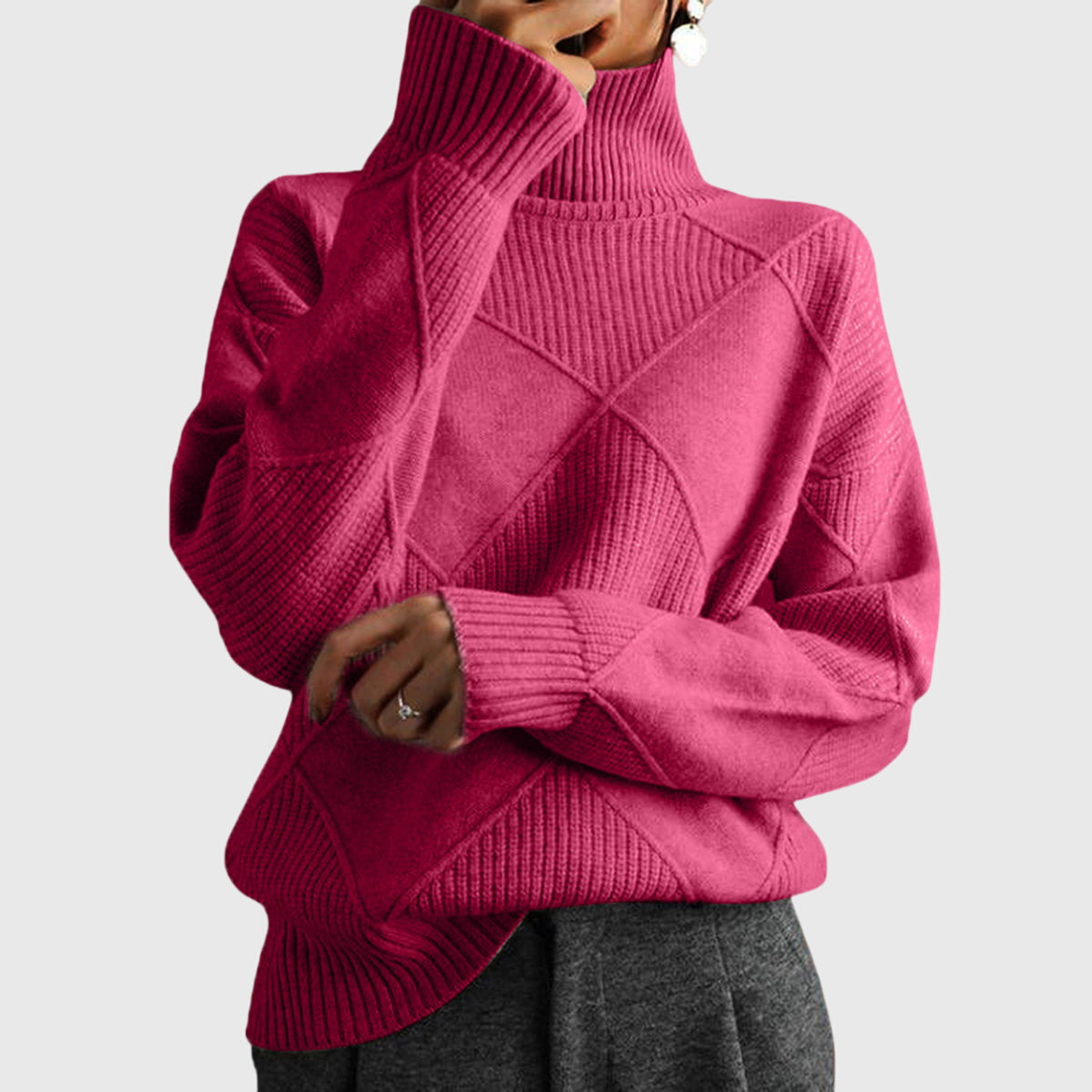 Ava™ - Comfortabele Turtleneck Sweater
