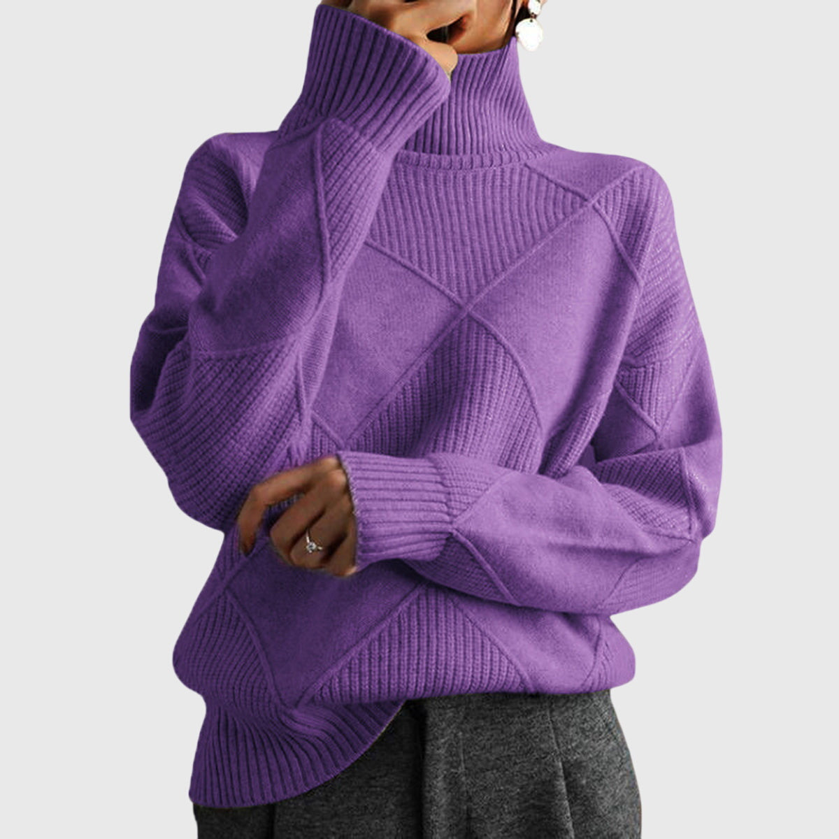 Ava™ - Comfortabele Turtleneck Sweater