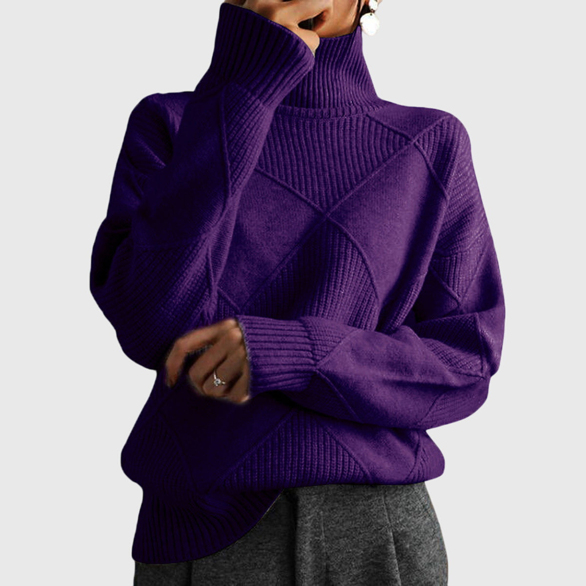 Ava™ - Comfortabele Turtleneck Sweater