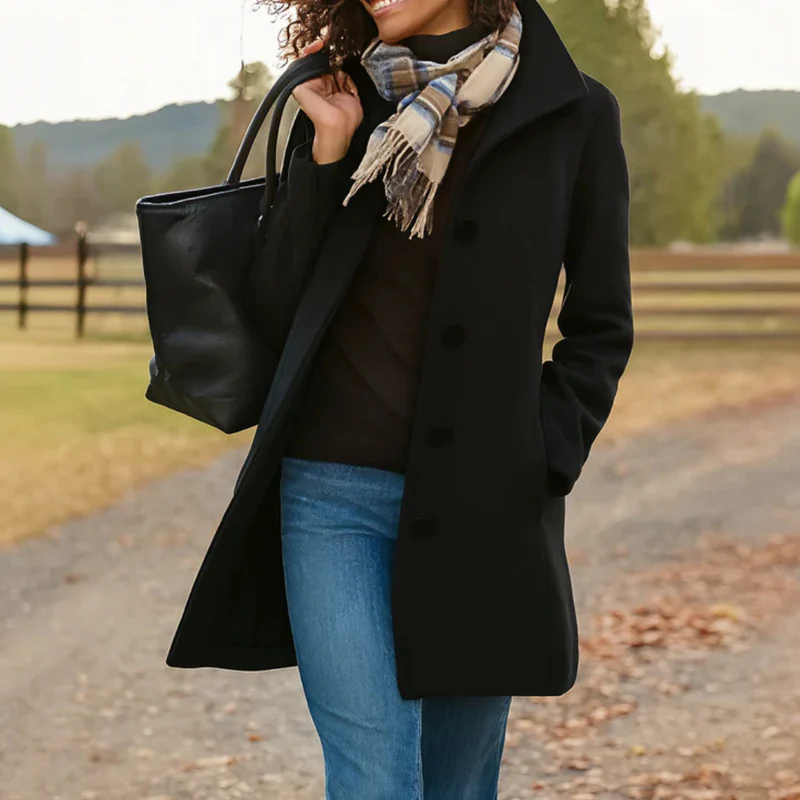 Ava™ - Elegant soft trench coat
