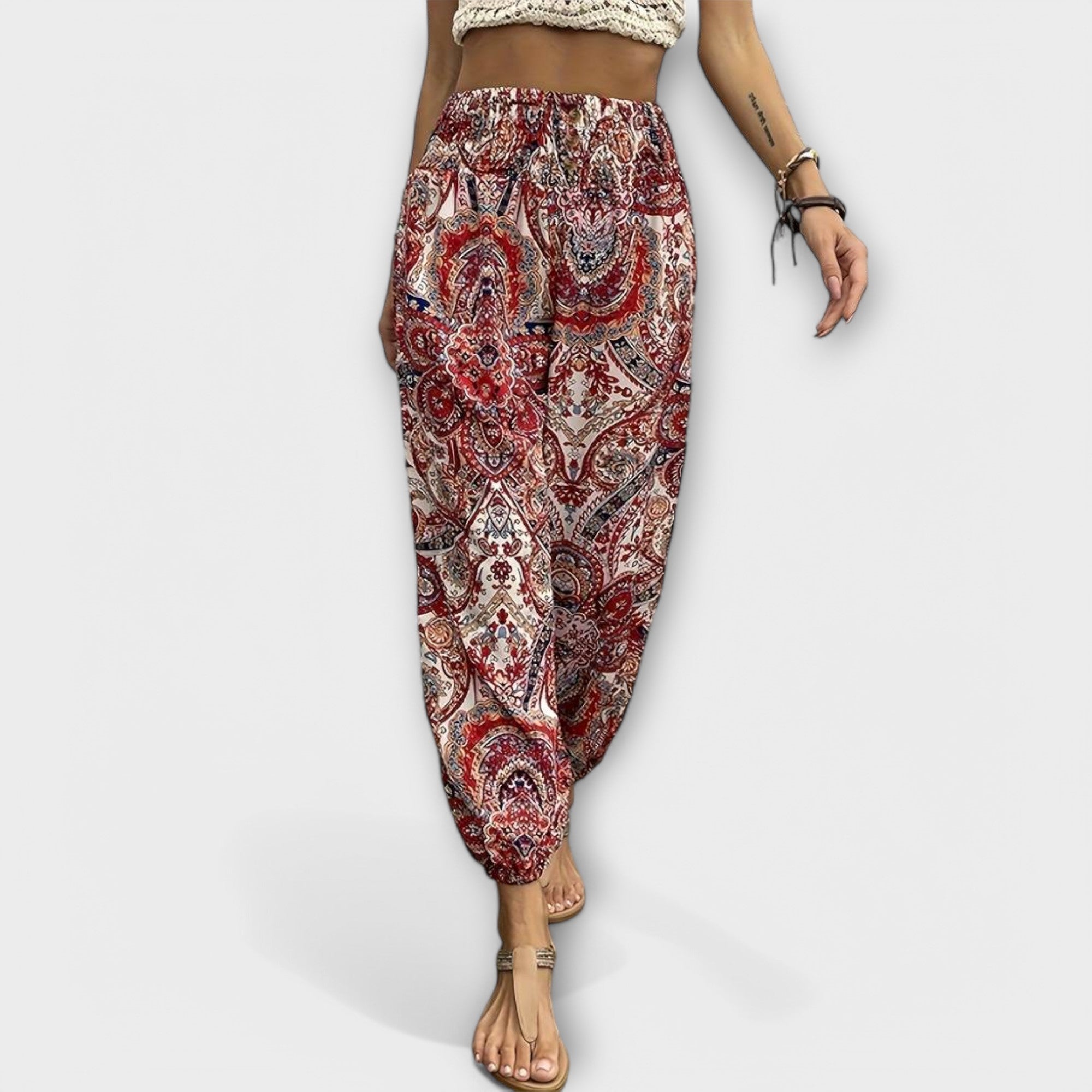 Ava™ - Tights with Ethnic Graphic