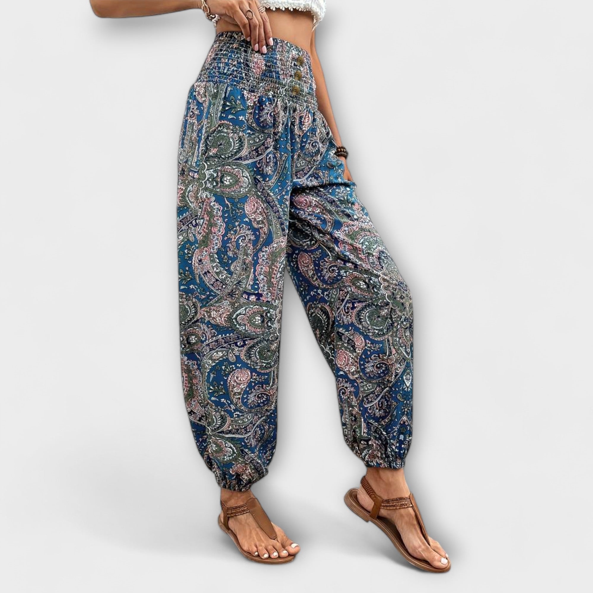 Ava™ - Tights with Ethnic Graphic