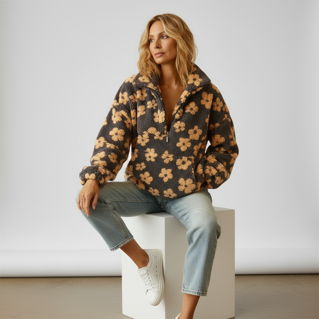 Ava™ | Warm and soft fleece zip sweatshirt