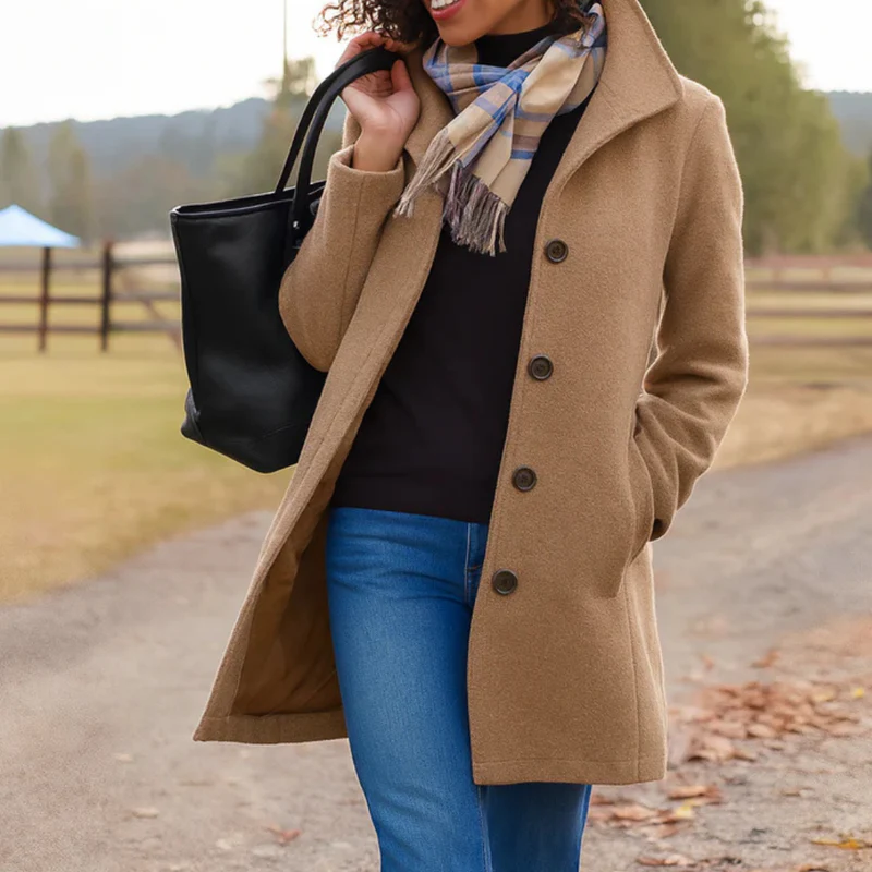Ava™ - Elegant soft trench coat